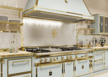 THE KITCHEN GETS DRESSED UP IN 24-CARAT GOLD:Officine Gullo presents the most luxurious of finishes